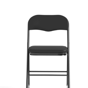 Capri Black Polyurethane Folding Chair - Image 2