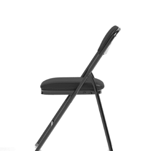 Capri Black Polyurethane Folding Chair - Image 4