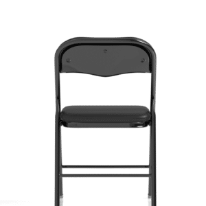 Capri Black Polyurethane Folding Chair - Image 6