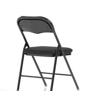 Capri Black Polyurethane Folding Chair - Image 7