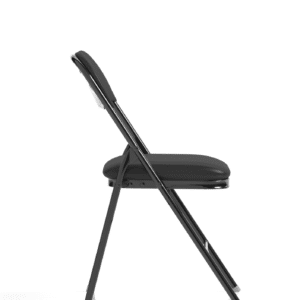 Capri Black Polyurethane Folding Chair - Image 8