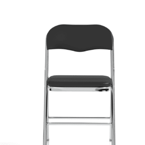 Capri Black Polyurethane Folding Chair - Image 10