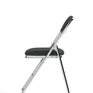 Capri Black Polyurethane Folding Chair - Image 12