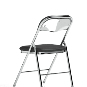 Capri Black Polyurethane Folding Chair - Image 13