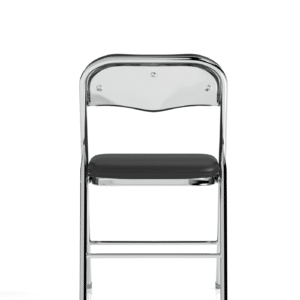 Capri Black Polyurethane Folding Chair - Image 14