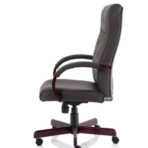 Monarchsfield High Back Leather Executive Office Chair with Arms - Image 22