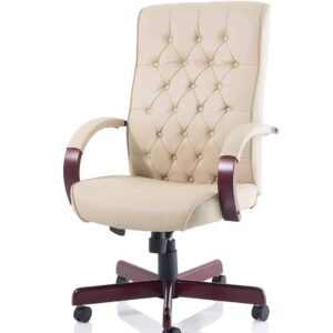Monarchsfield High Back Leather Executive Office Chair with Arms - Image 32