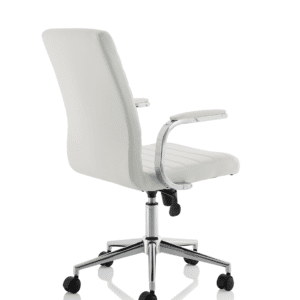 Cain Medium Back Leather Executive Office Chair with Arms - Image 14