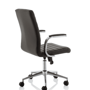 Cain Medium Back Leather Executive Office Chair with Arms - Image 22