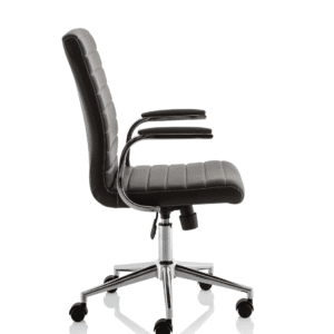 Cain Medium Back Leather Executive Office Chair with Arms - Image 23