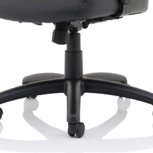 Royal Medium Back Executive Black Leather Office Chair with Arms - Image 12