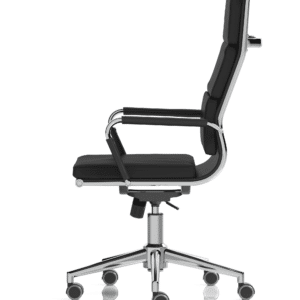 Falcon High Back Black Leather Executive Office Chair with Arms - Image 5