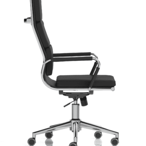 Falcon High Back Black Leather Executive Office Chair with Arms - Image 9