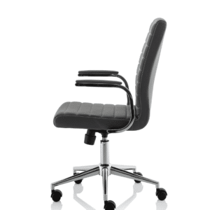 Cain Medium Back Leather Executive Office Chair with Arms - Image 27