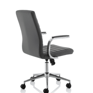 Cain Medium Back Leather Executive Office Chair with Arms - Image 30