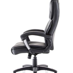 Kingston High Back Executive Black Leather Office Chair with Arms - Image 5