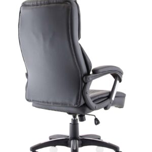 Kingston High Back Executive Black Leather Office Chair with Arms - Image 8