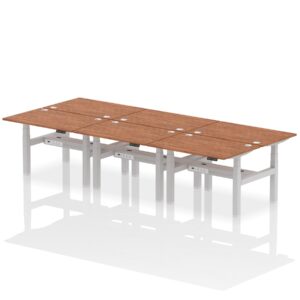 Breeze Back-to-Back Height Adjustable Bench Desk - 6 Person - Image 14