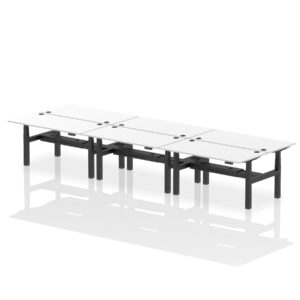 Breeze Back-to-Back Height Adjustable Bench Desk - 6 Person - Image 52
