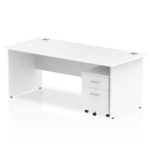 Surge Panel End Straight Desk With Mobile Pedestal - Image 47