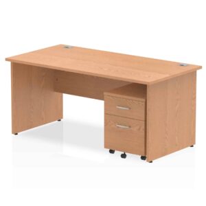 Surge Panel End Straight Desk With Mobile Pedestal - Image 31