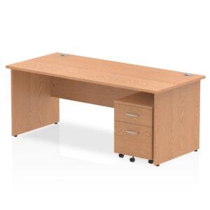 Surge Panel End Straight Desk With Mobile Pedestal - Image 43
