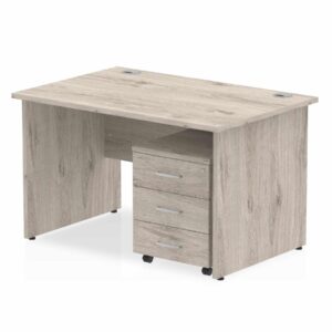 Surge Panel End Straight Desk With Mobile Pedestal - Image 4