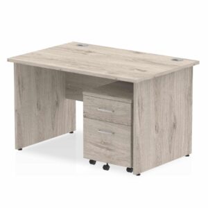 Surge Panel End Straight Desk With Mobile Pedestal - Image 3