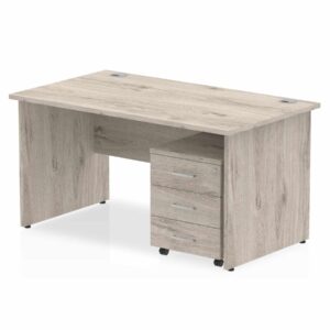 Surge Panel End Straight Desk With Mobile Pedestal - Image 16