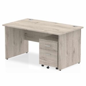 Surge Panel End Straight Desk With Mobile Pedestal - Image 15