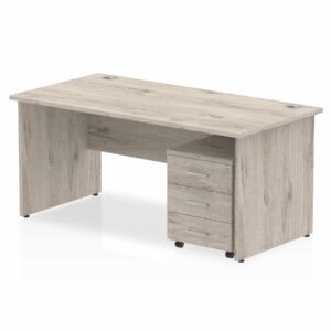 Surge Panel End Straight Desk With Mobile Pedestal - Image 28