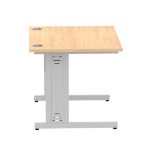 Surge 1000mm Straight Desk Cable Managed Leg - Image 36