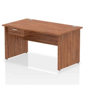 Surge Panel End Straight Desk Frame With Single One Drawer Fixed Pedestal - Image 14