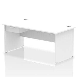 Surge Panel End Straight Desk Frame With Single One Drawer Fixed Pedestal - Image 20