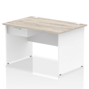 Surge Panel End Straight Desk Frame With Single One Drawer Fixed Pedestal - Image 31
