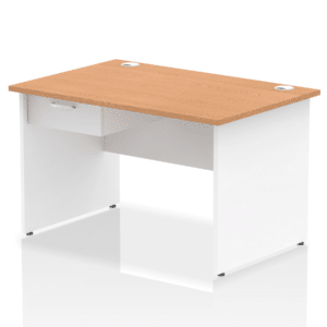 Surge Panel End Straight Desk Frame With Single One Drawer Fixed Pedestal - Image 33
