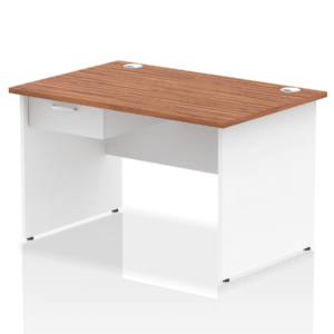 Surge Panel End Straight Desk Frame With Single One Drawer Fixed Pedestal - Image 34