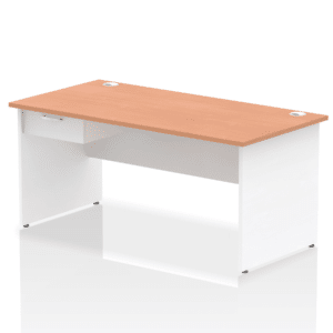 Surge Panel End Straight Desk Frame With Single One Drawer Fixed Pedestal - Image 41