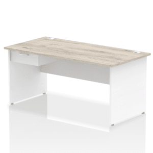 Surge Panel End Straight Desk Frame With Single One Drawer Fixed Pedestal - Image 43