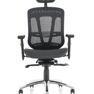 Illusion II Mesh Back Task Operator Office Chair with Height Adjustable Arms - Image 2