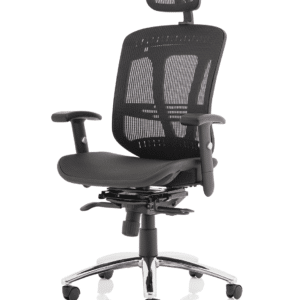 Illusion II Mesh Back Task Operator Office Chair with Height Adjustable Arms - Image 3