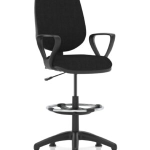 Nova Plus I Medium Back Task Operator Office Chair with Hi Rise Draughtsman Kit - Image 4