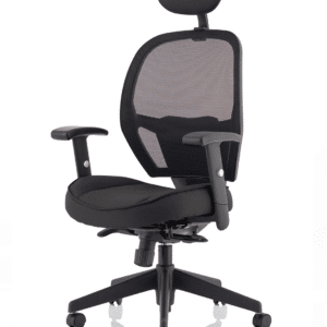 Boulder High Mesh Back Black Task Operator Office Chair with Arms - Image 3