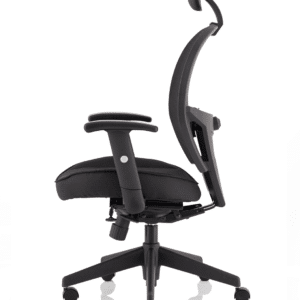 Boulder High Mesh Back Black Task Operator Office Chair with Arms - Image 4