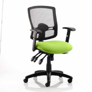 Salem III High Mesh Back Task Operator Office Chair with Arms - Image 7