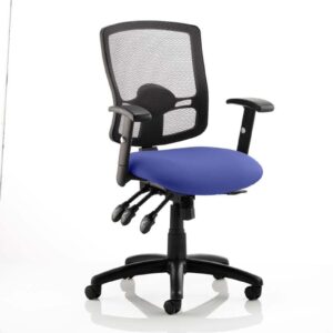 Salem III High Mesh Back Task Operator Office Chair with Arms - Image 9