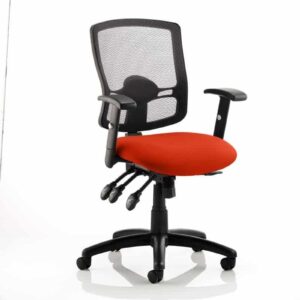 Salem III High Mesh Back Task Operator Office Chair with Arms - Image 10