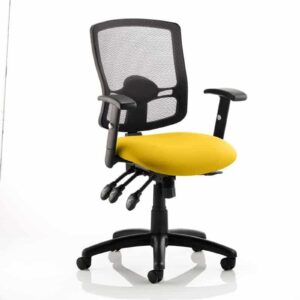 Salem III High Mesh Back Task Operator Office Chair with Arms - Image 8