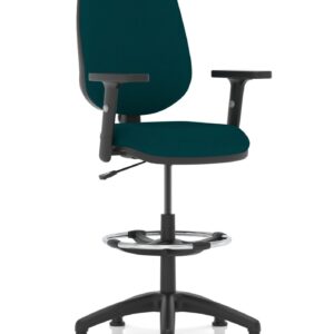 Nova Plus I Medium Back Task Operator Office Chair with Hi Rise Draughtsman Kit - Image 32