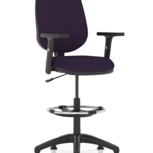 Nova Plus I Medium Back Task Operator Office Chair with Hi Rise Draughtsman Kit - Image 33